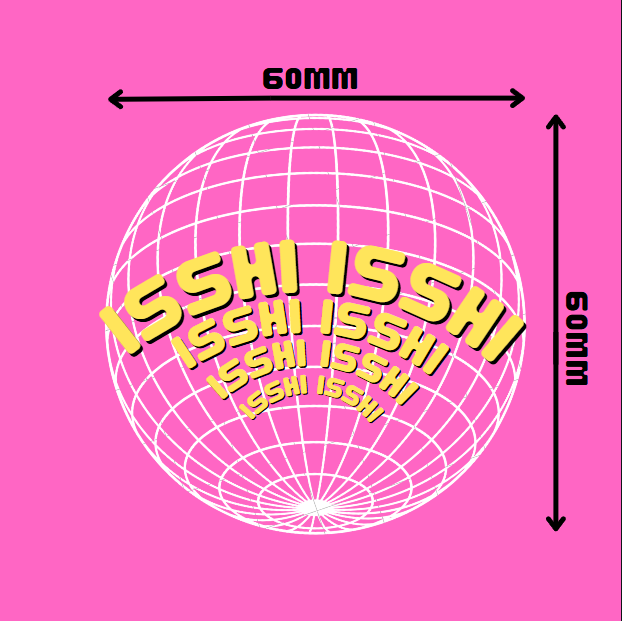vinyl isshi isshi sticker